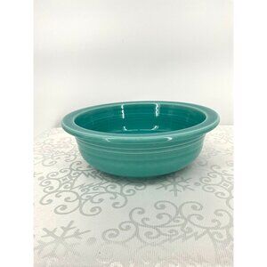 Homer Laughlin Fiesta Lead-Free Turquoise Serving Bowl 8"‎ x 3"